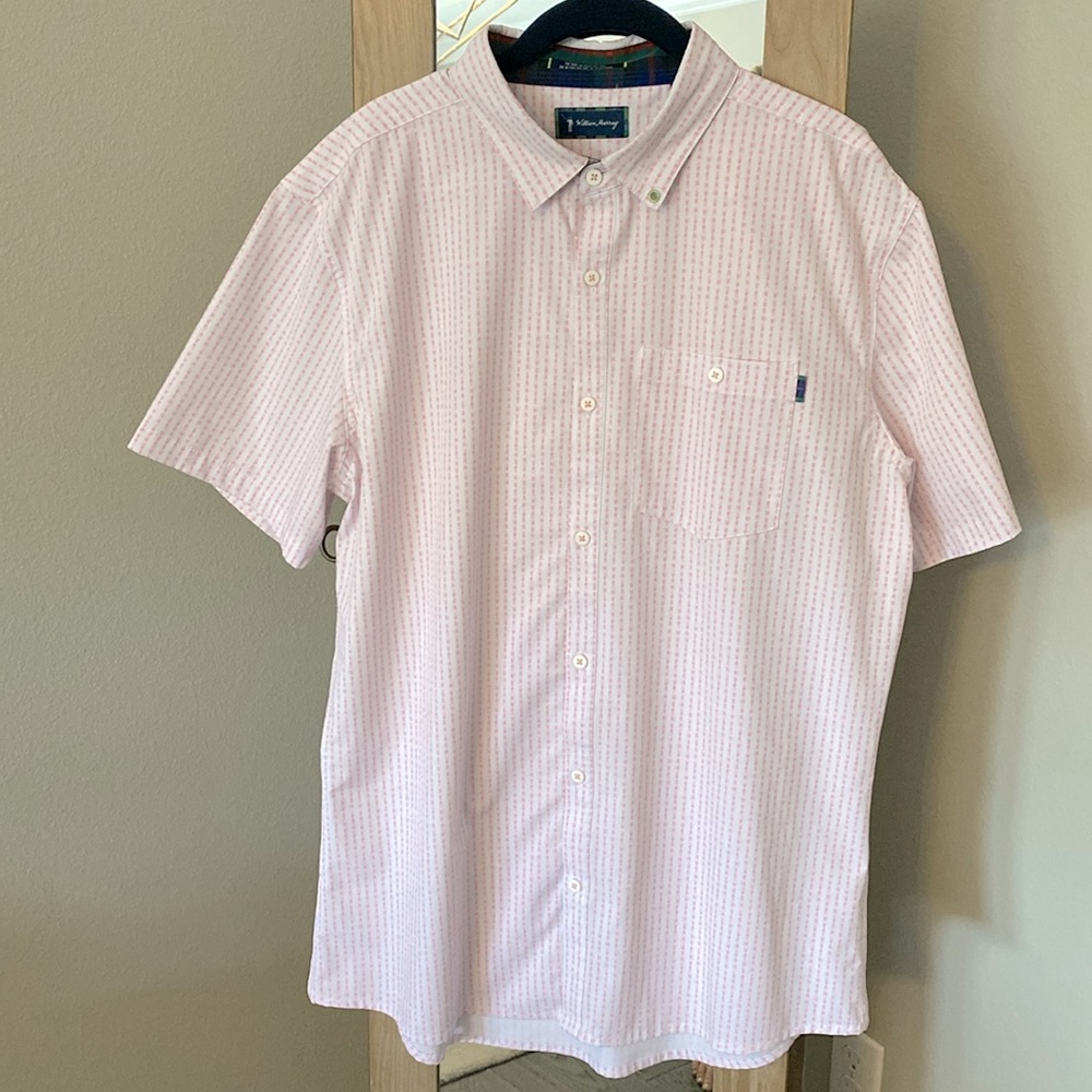 William Murray Short Sleeve Button Down Golf Shirt, Large